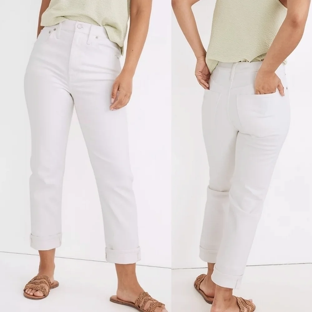 NWT Madewell High Rise Slim Crop Boyjean